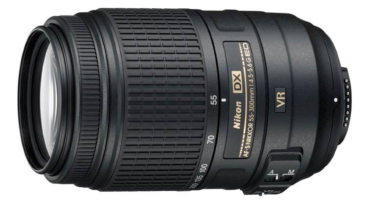 7 место. Объектив Nikon 55-300mm f/4.5-5.6G ED DX VR AF-S объектив nikon 55-300mm